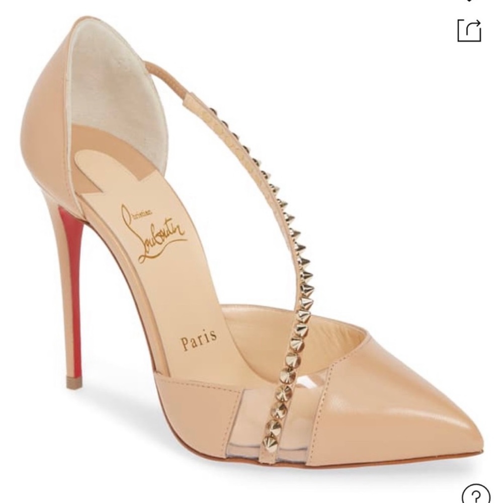 Christian Louboutin Spike Cross Strap Pumps